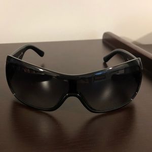 Women’s Versace shield sunglasses
